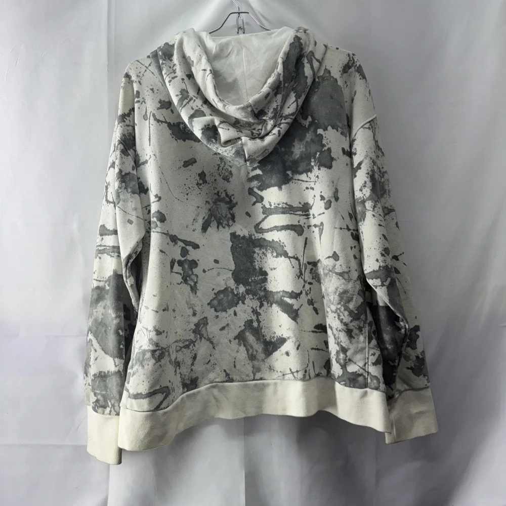 Nike Standard Issue Dri-FIT Gray and White Tie Dye Hoodie Size‎ Large